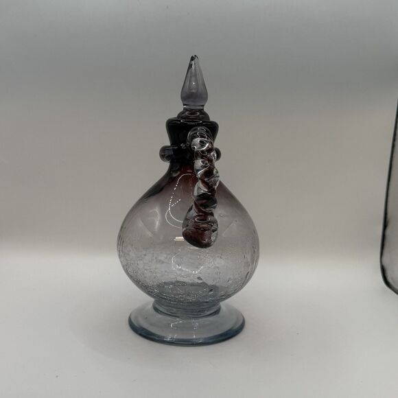 Japanese Ryukyu Glass Decanter Purple - Picture 5 of 10